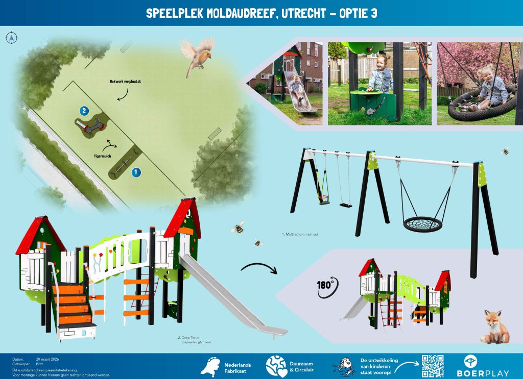 Definitief ontwerp speelplek Moldaudreef